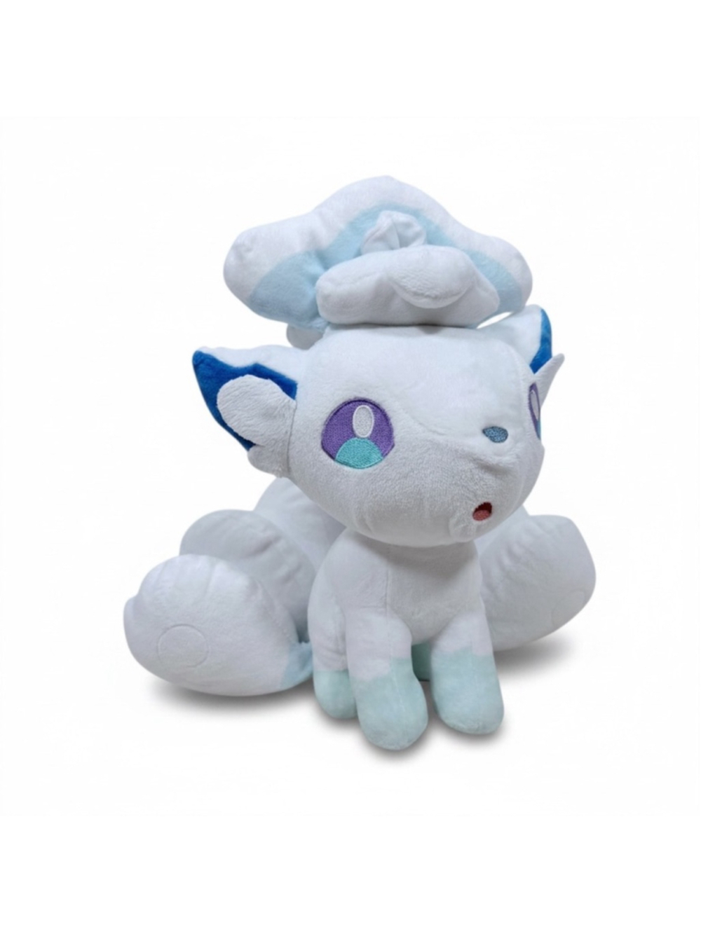 Pokemon Center Alolan Vulpix Poke Plush Stuffed Animal Toy White Alola Rokon 11"